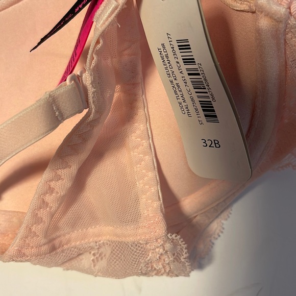 🆕 La SENZA “Hello Sugar” Pink Corset Push Up Bra - Women’s Size 32B / B32 - Picture 5 of 8